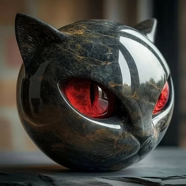 NoirCat Cat Head Sculpture
