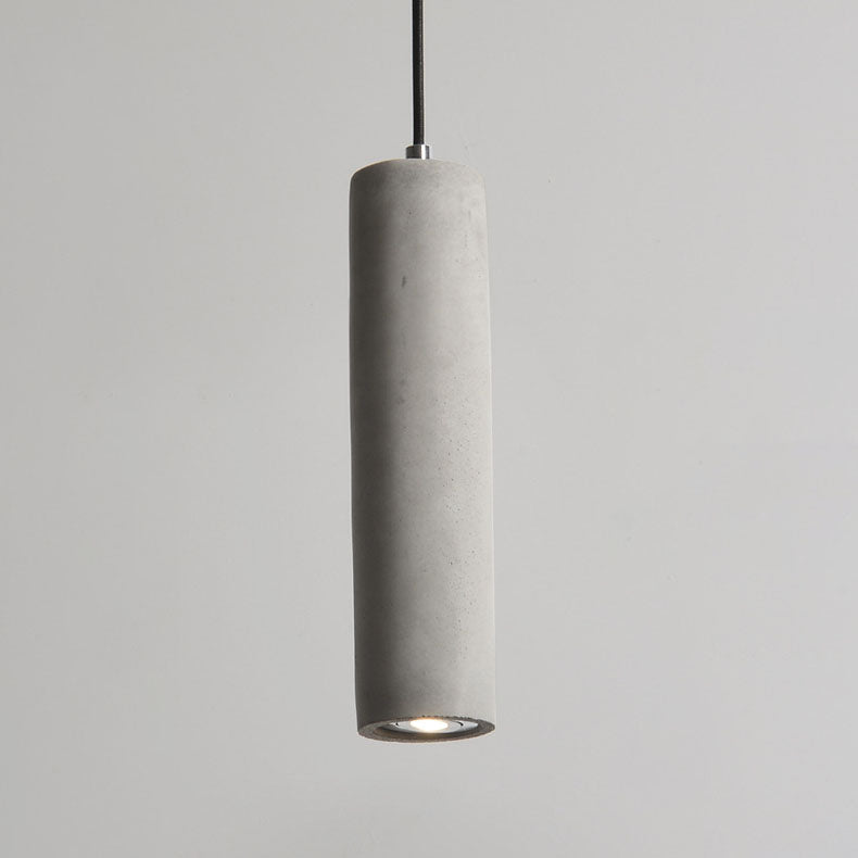 Cylindrical Cement Pendant Light