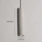 Cylindrical Cement Pendant Light
