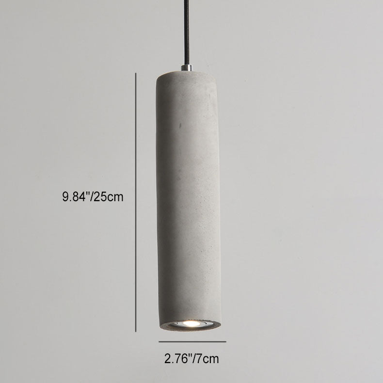 Cylindrical Cement Pendant Light