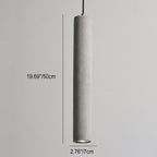 Cylindrical Cement Pendant Light