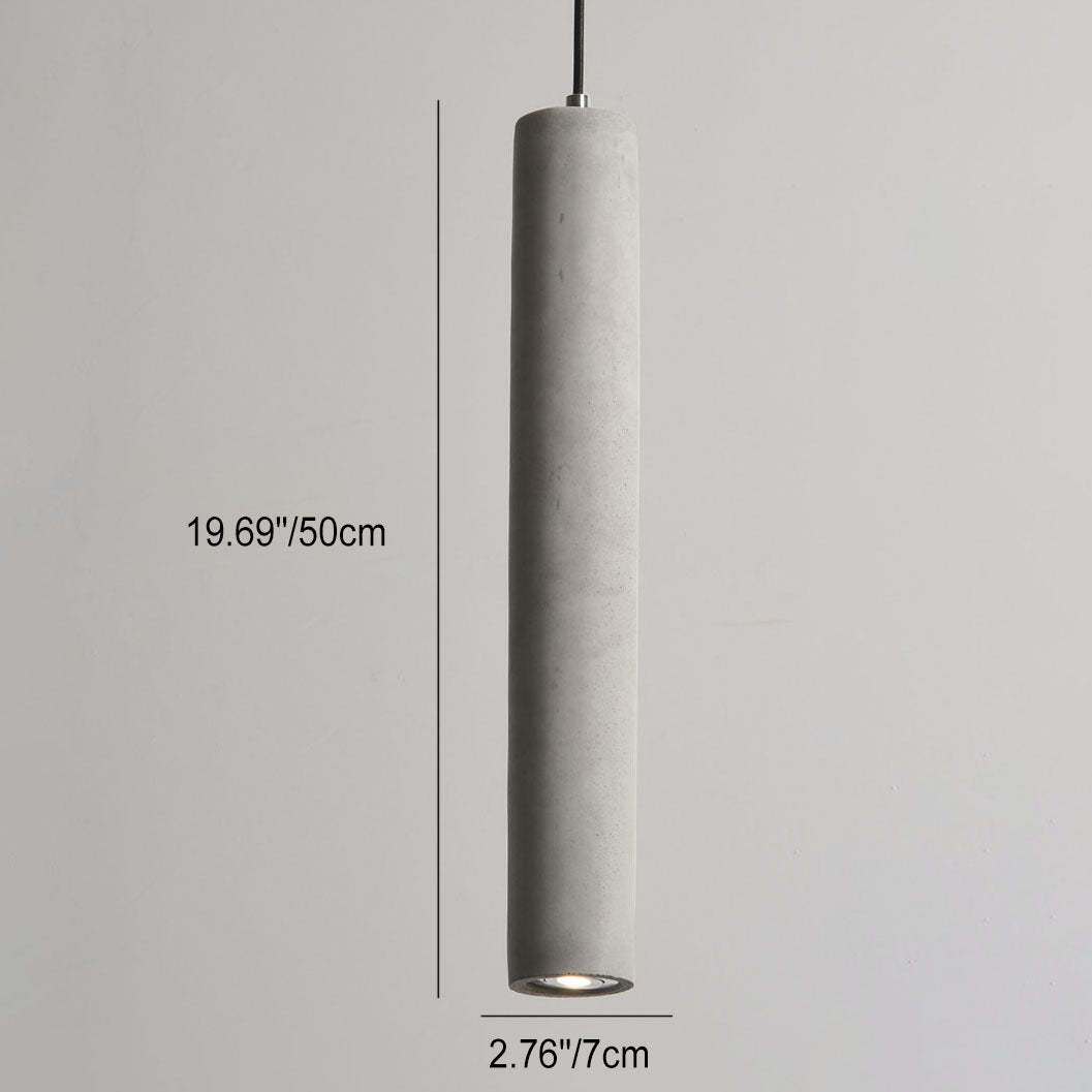 Cylindrical Cement Pendant Light