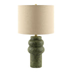 Hand-Painted Green Ceramic Table Lamp