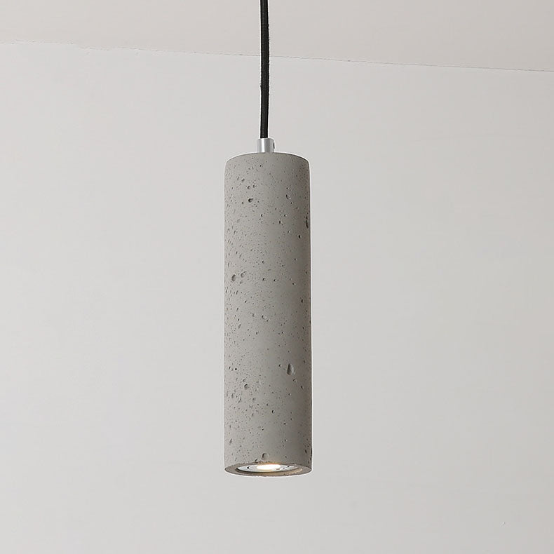 Cylindrical Cement Pendant Light