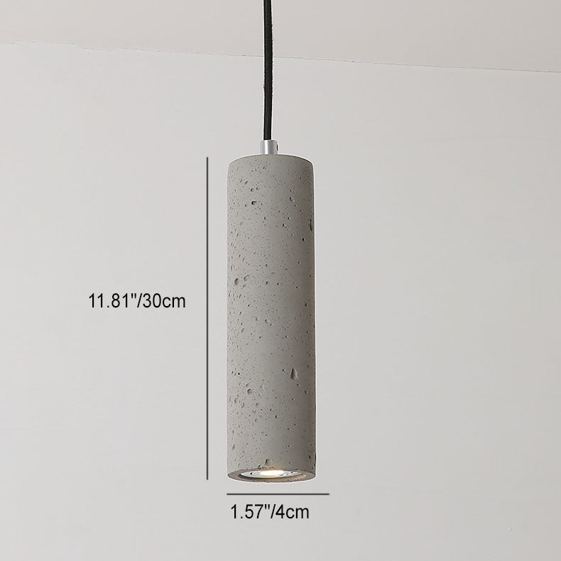 Cylindrical Cement Pendant Light