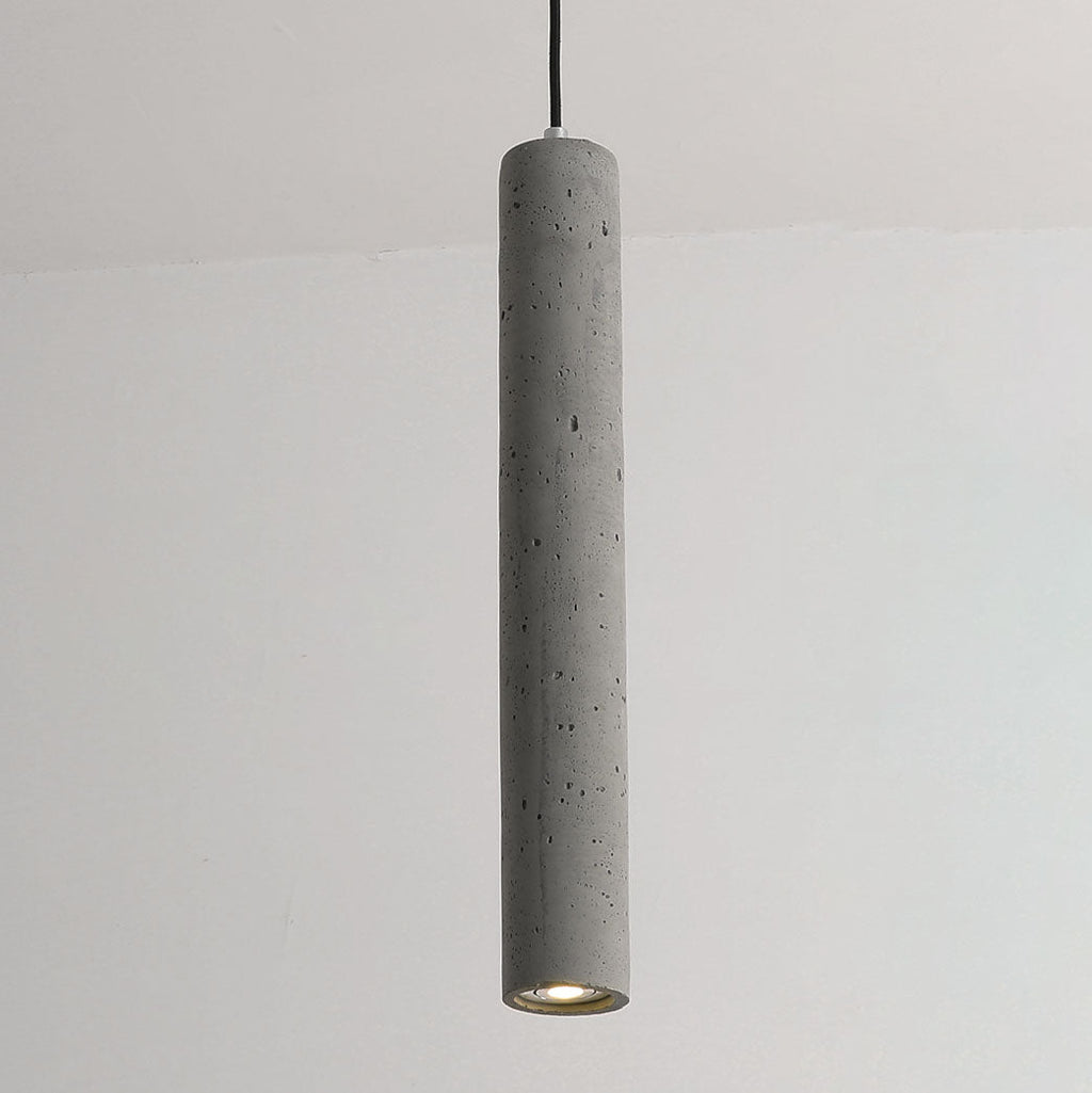Cylindrical Cement Pendant Light