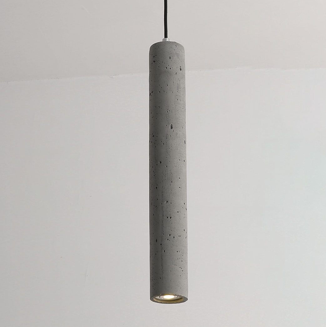 Cylindrical Cement Pendant Light