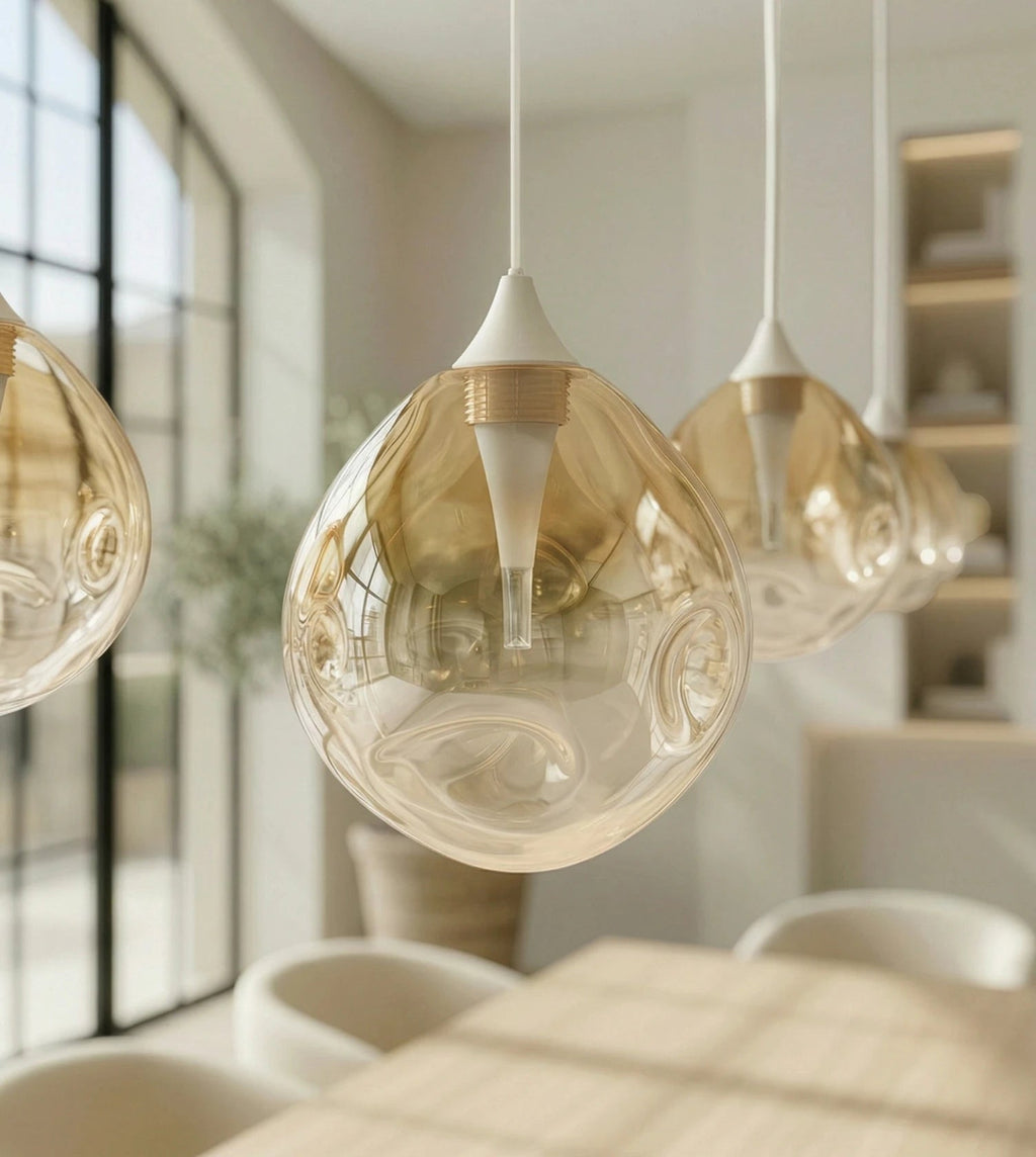 Somos Adjustable LED Pendant Light – Modern Metal Design with Height Adjustment