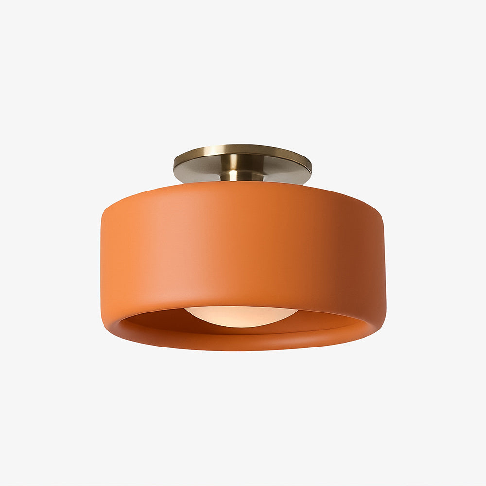 Modern Porcelain Semi-Flush Ceiling Light