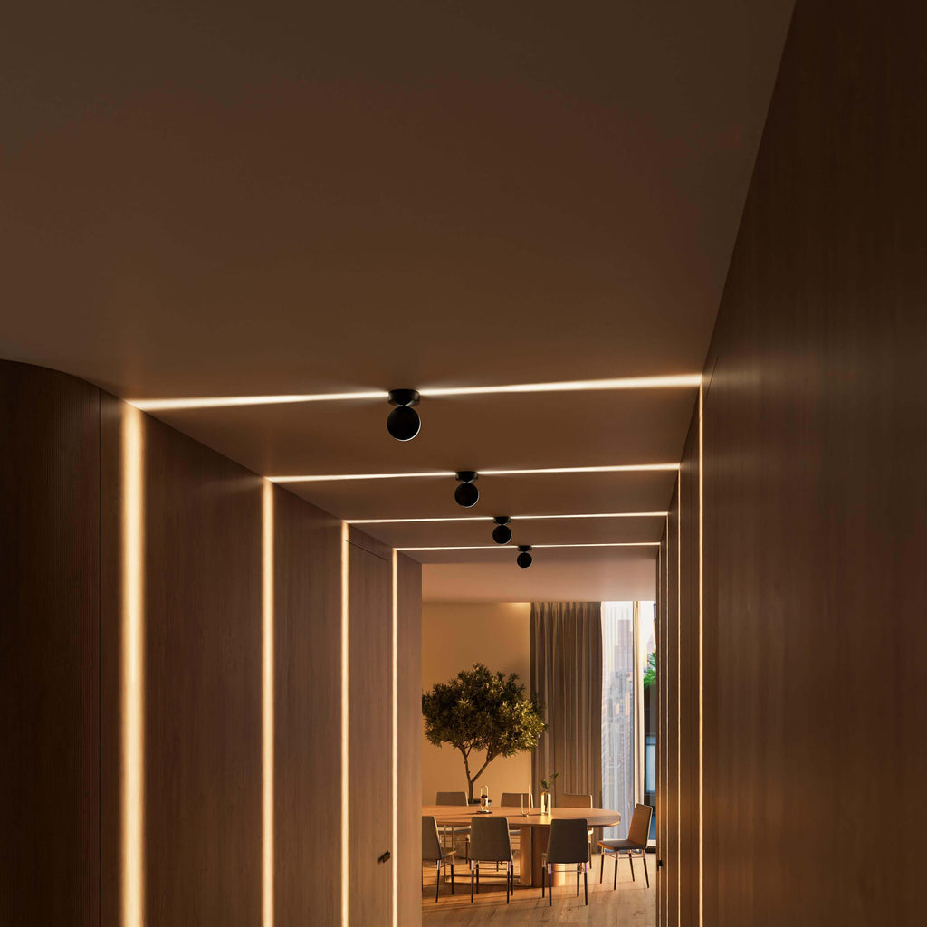 Spectra White LED Ceiling Light – Modern Aluminium Design with Elegant Illumination
