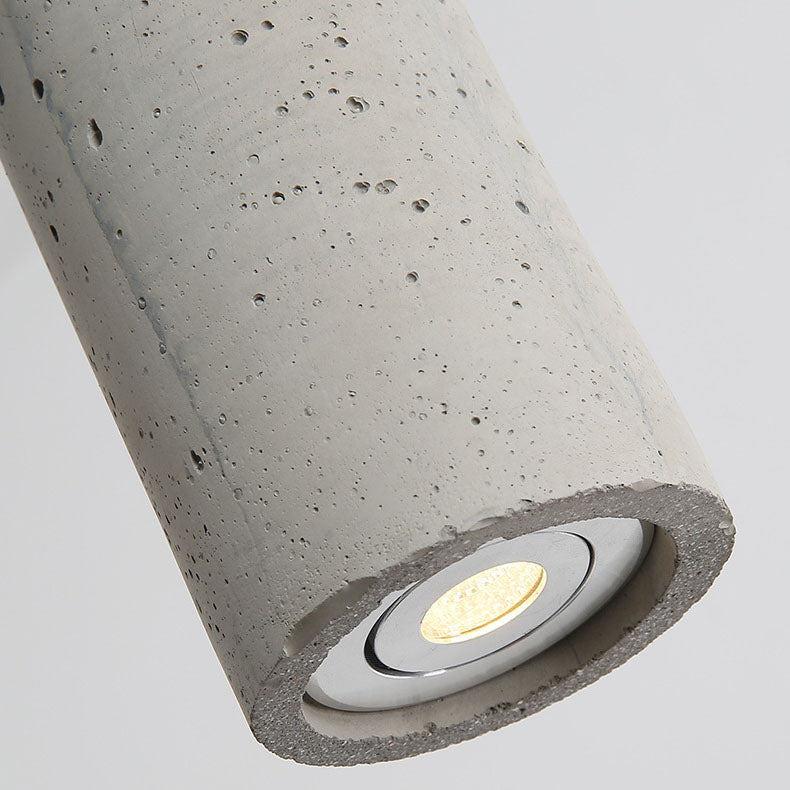 Cylindrical Cement Pendant Light