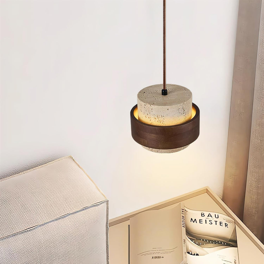 Perra Travertine Pendant Light