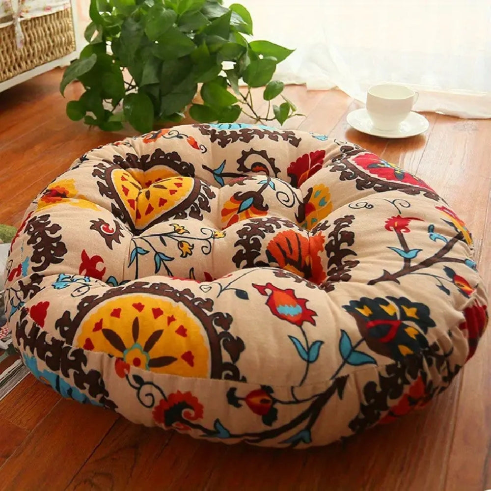 Round Boho Floor Cushion
