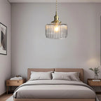 Vintage Crystal Glass Pendant Light
