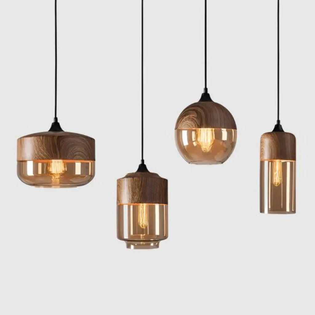 Scandinavian Wood Ceiling Light