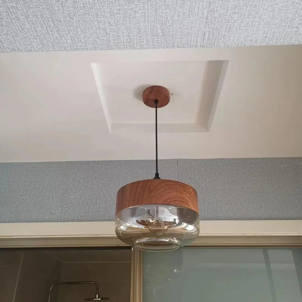Scandinavian Wood Ceiling Light