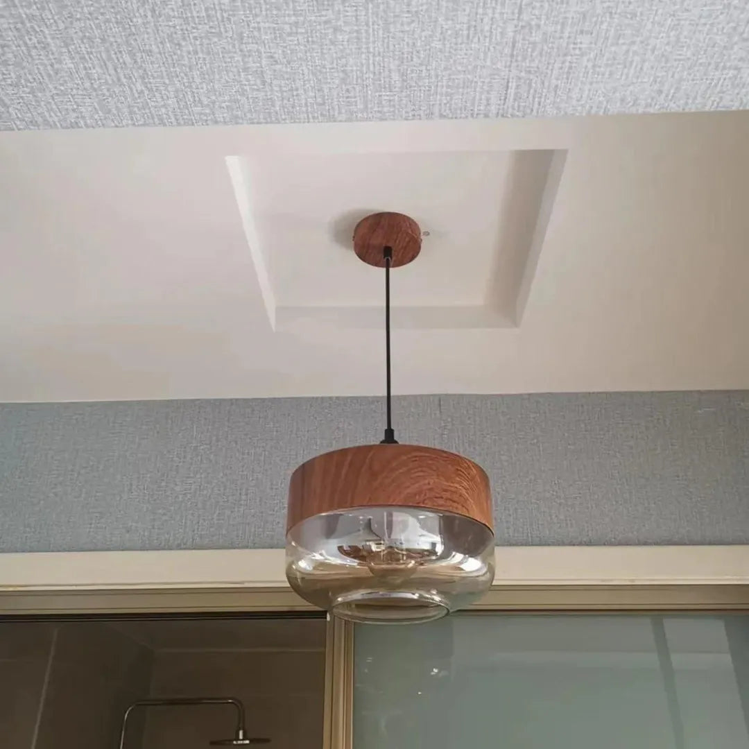 Scandinavian Wood Ceiling Light