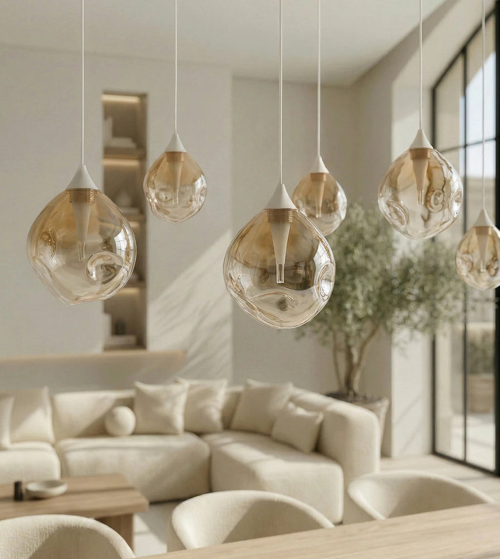 Somos Adjustable LED Pendant Light – Modern Metal Design with Height Adjustment