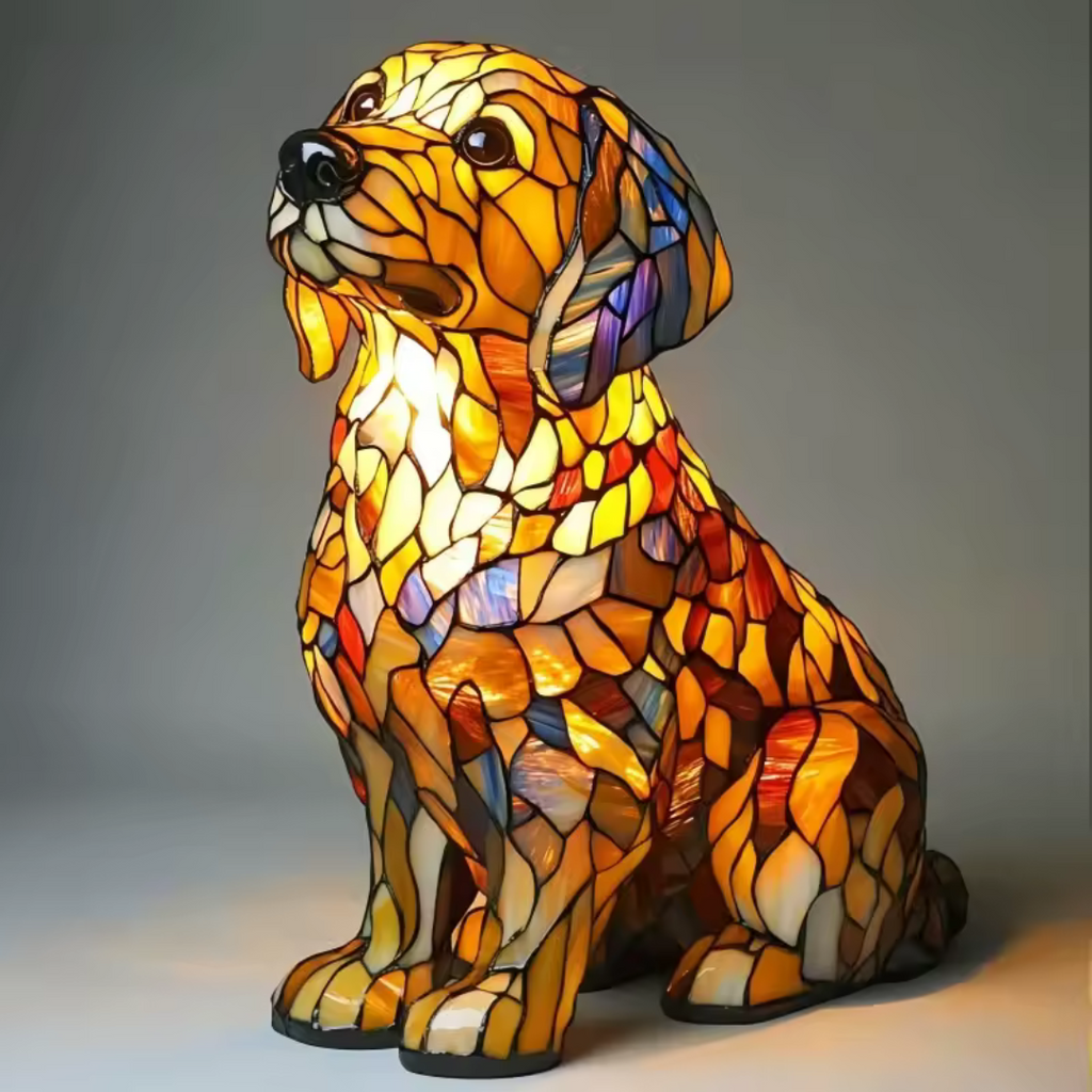 Handmade Dog Lamp