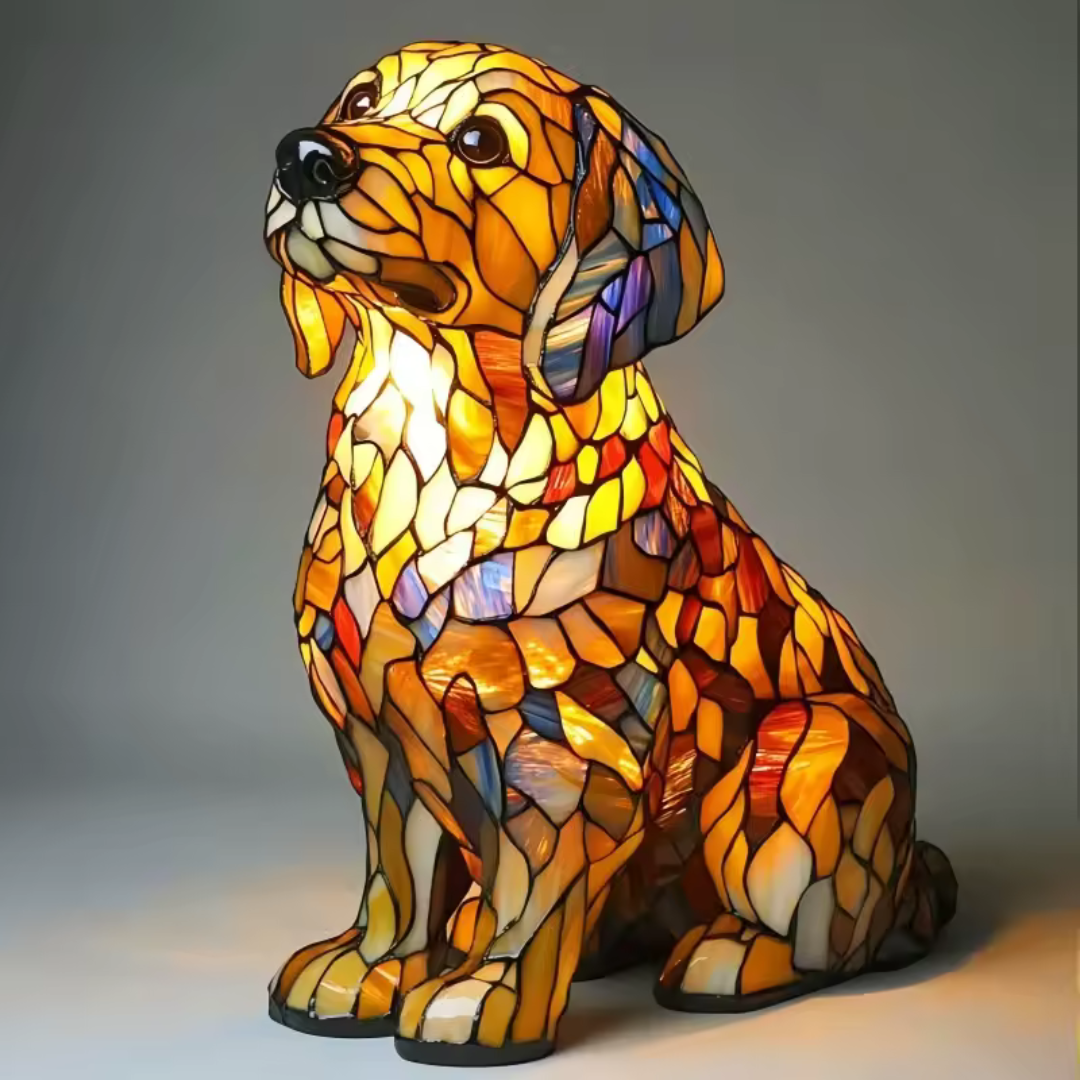 Handmade Dog Lamp