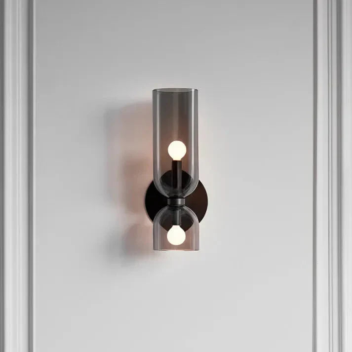 Double Glass Wall Light