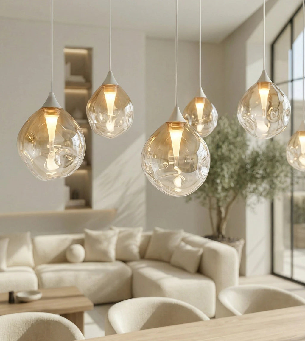 Somos Adjustable LED Pendant Light – Modern Metal Design with Height Adjustment