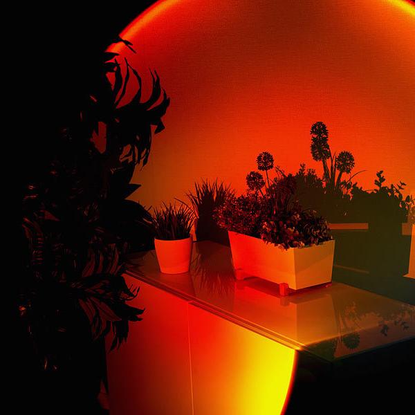 AuroraGlow Sunset Projector Lamp