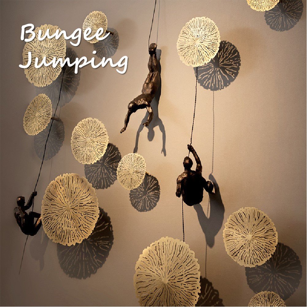 Climbing Figure Wall Sculpture