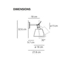 Tolomeo Parete Diffusore 18 Wall Lamp