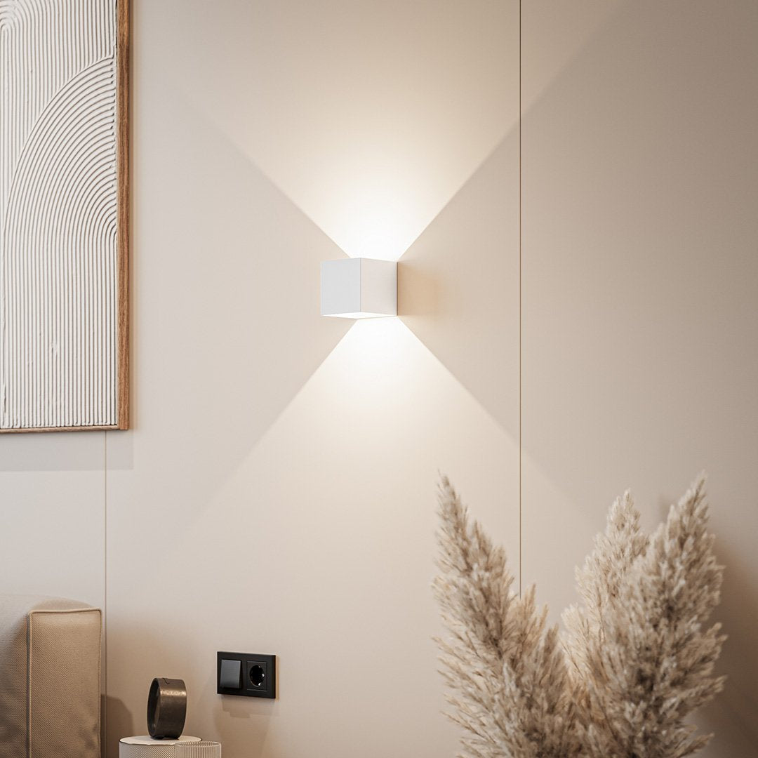 Xena Rechargeable LED Wall Light – Dimmable Black Aluminium Sconce