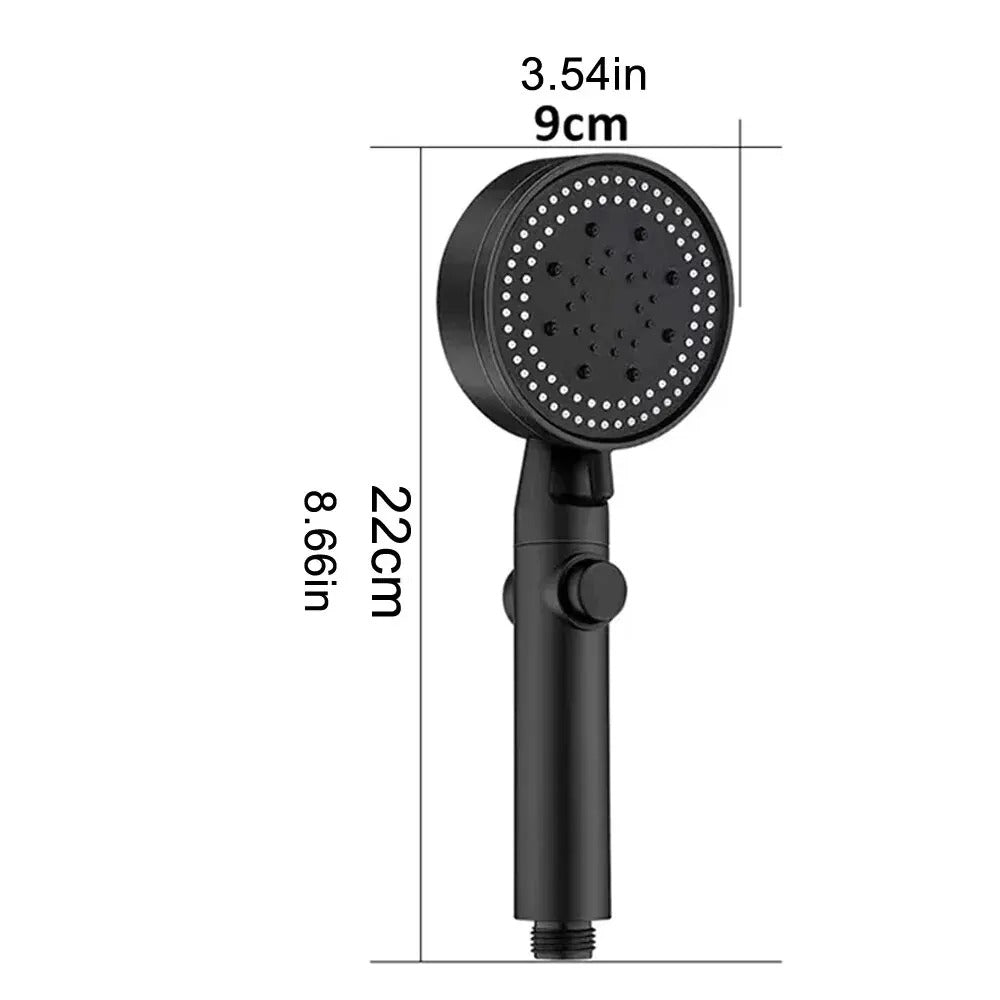 High-Pressure Shower Head with Hose