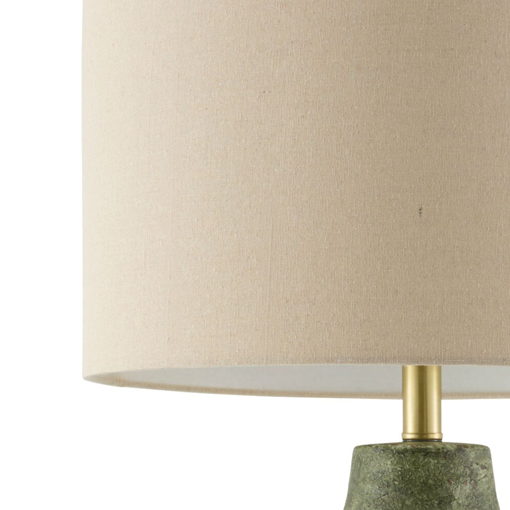Hand-Painted Green Ceramic Table Lamp