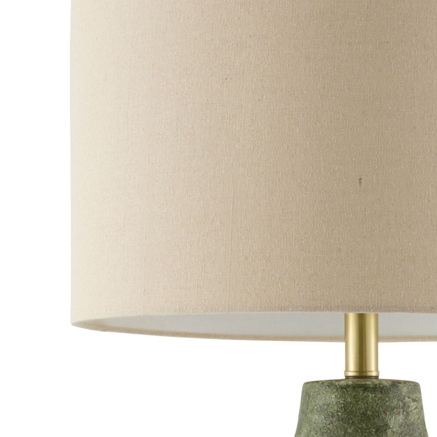 Hand-Painted Green Ceramic Table Lamp