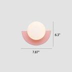Modern Spherical Glass Wall Sconce