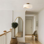 Modern Porcelain Semi-Flush Ceiling Light
