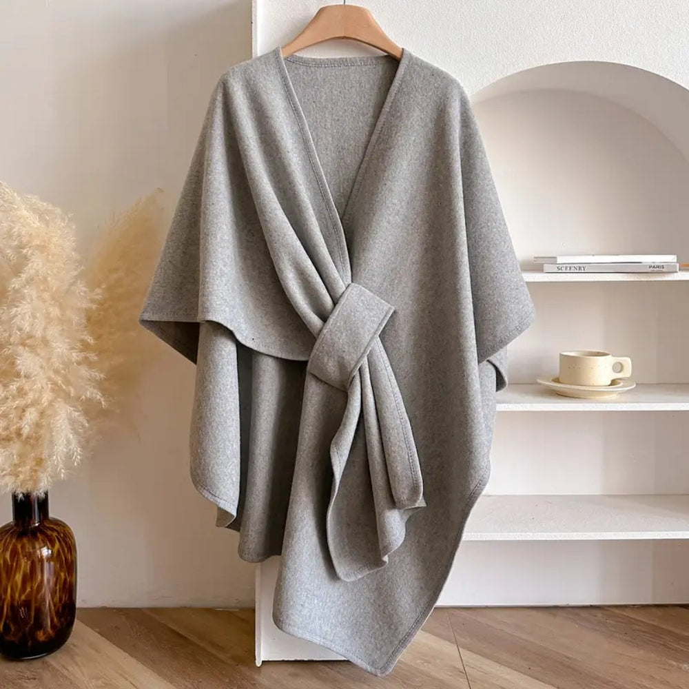 Women's Windproof Shawl Coat