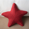 Hand-Knitted Starfish Cushion