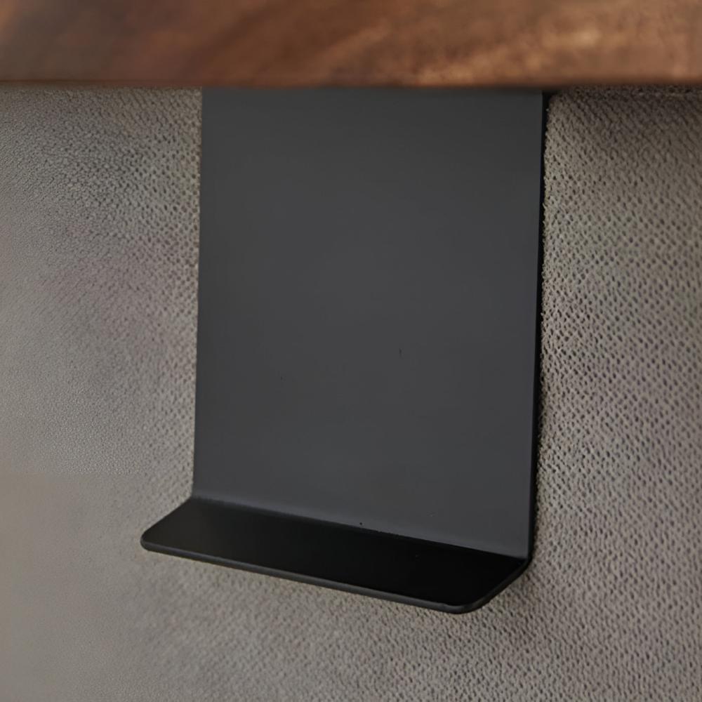 Clip-On Walnut Sofa Tray