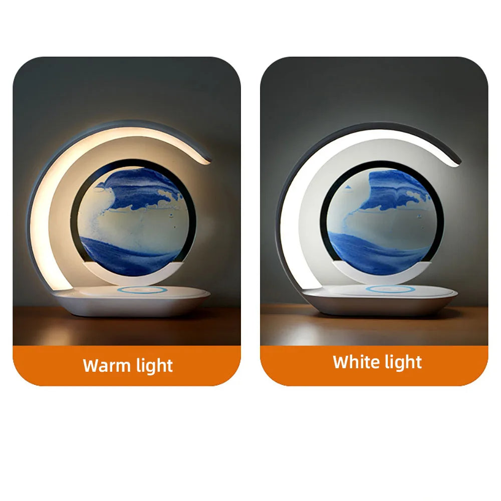 3D Sand Art Table Lamp