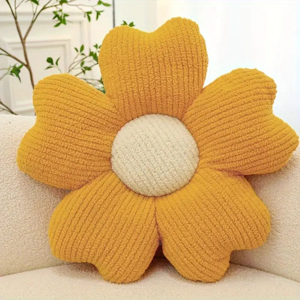 Flower-Shaped Decorative Cushion