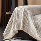 Herringbone Stripe Sofa Cover