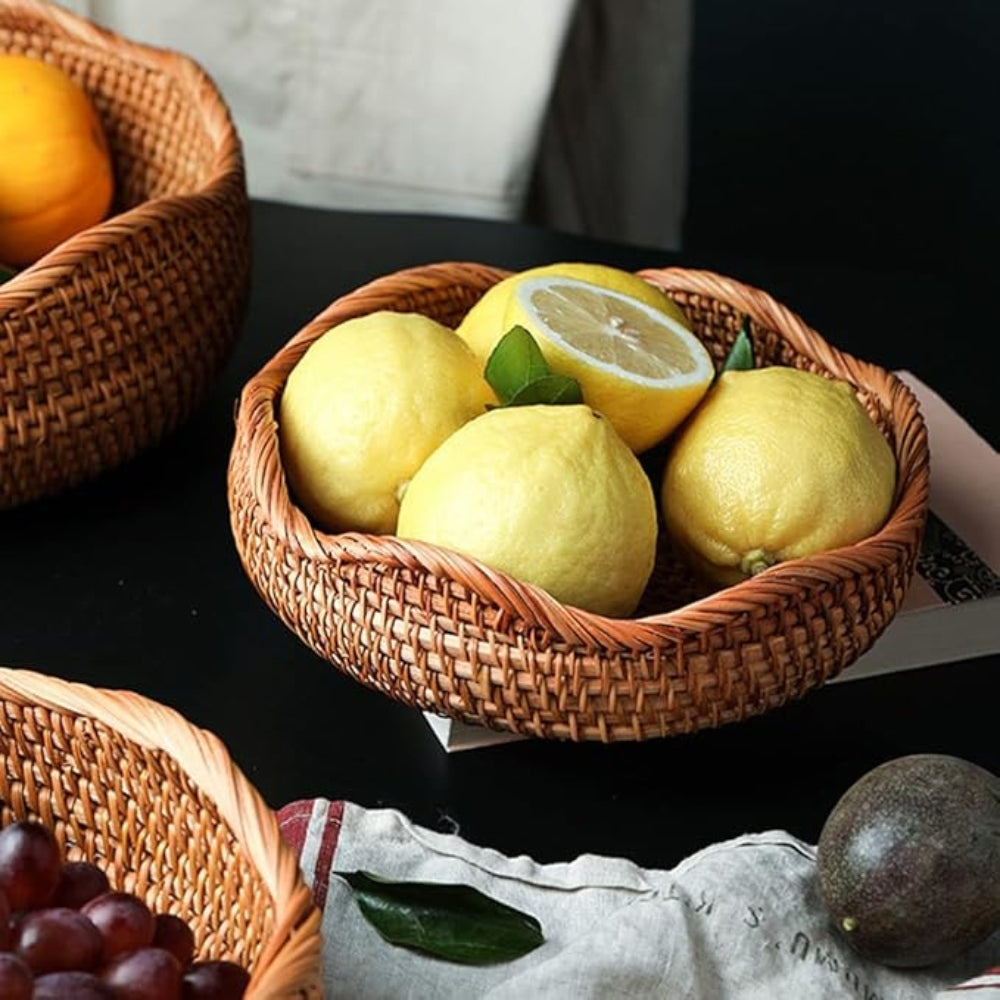 Handwoven Rattan Basket