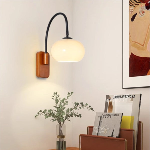 Rotating Bauhaus Glass Wall Light