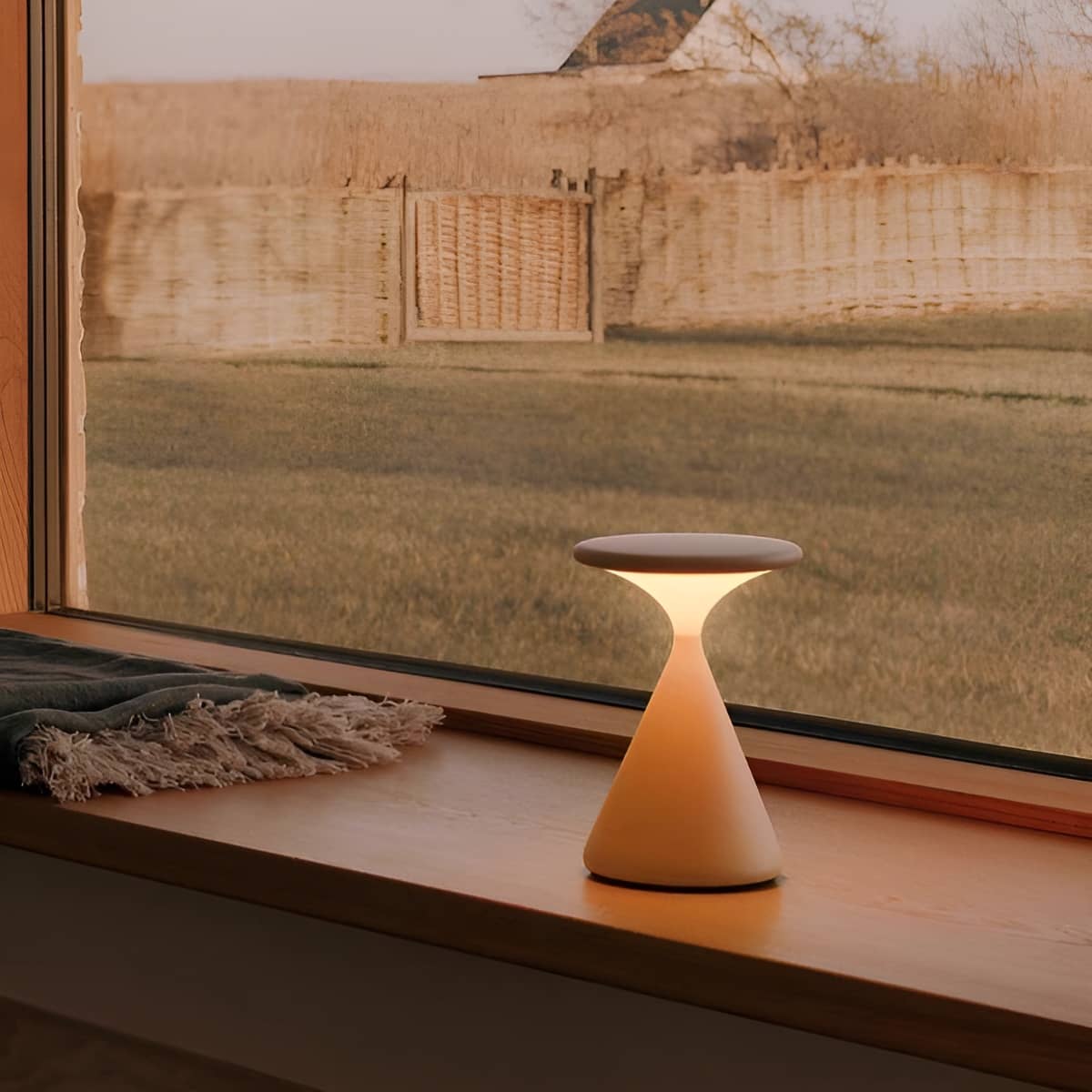 Modern Conical Small Touch Dimmable Table Lamp