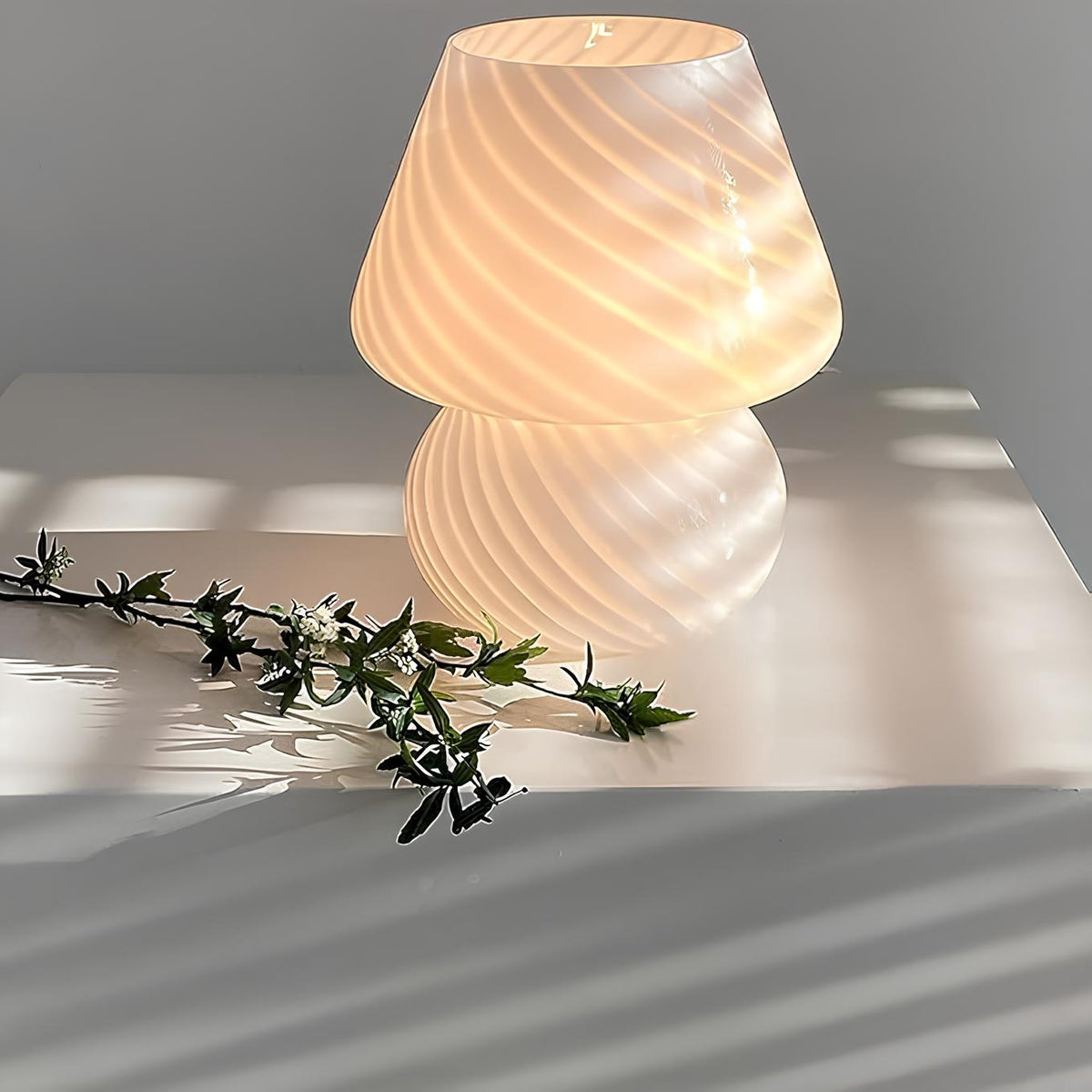 Vintage Glass Table Lamp