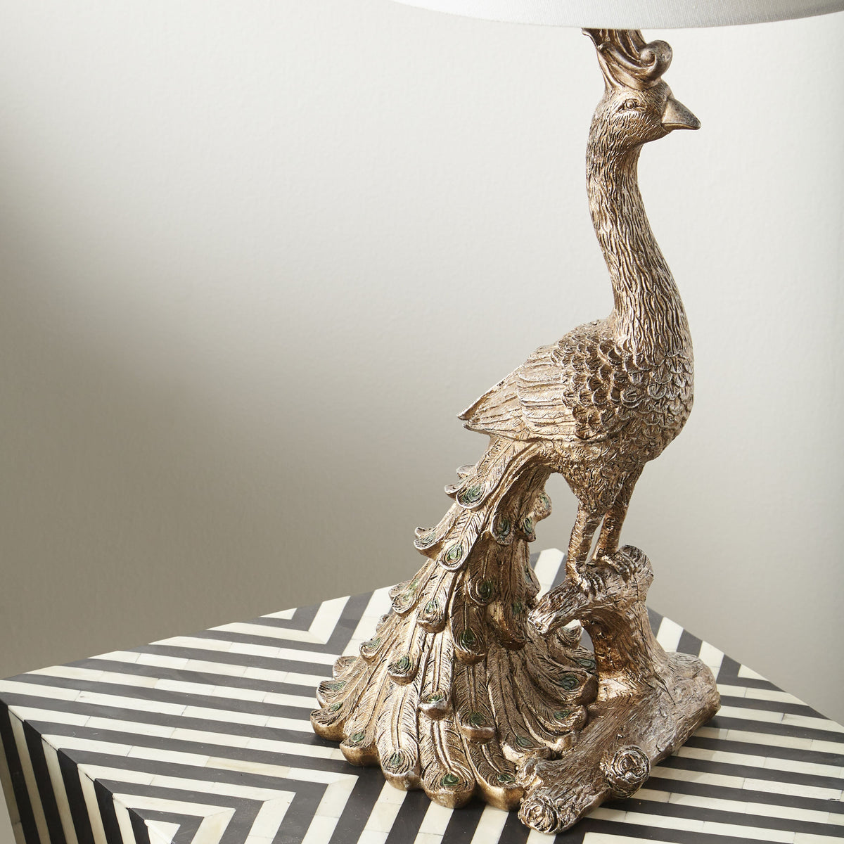 Peacock Sculptural Table Lamp