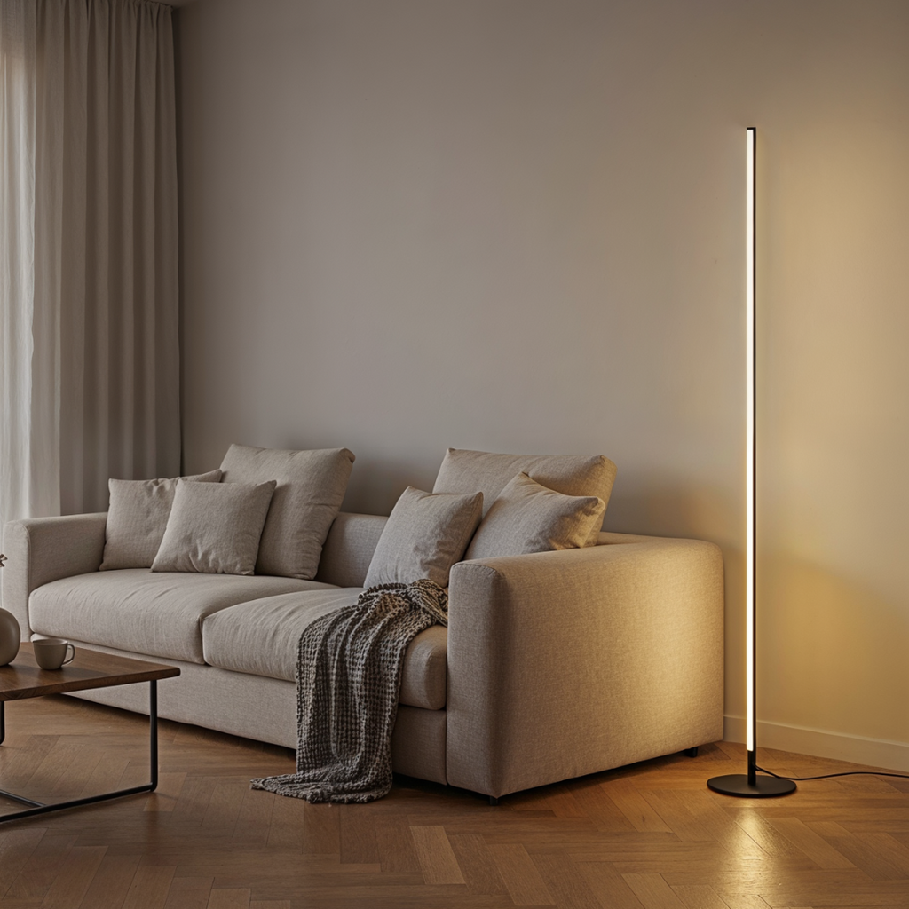 Selene Dimmable LED Floor Lamp – Elegant Aluminium Design with Adjustable Brightness