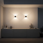 Xena Rechargeable LED Wall Light – Dimmable Black Aluminium Sconce