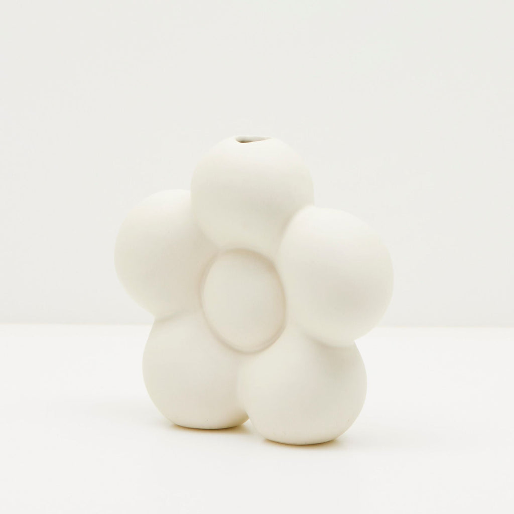 Floral Bloom Stoneware Vase