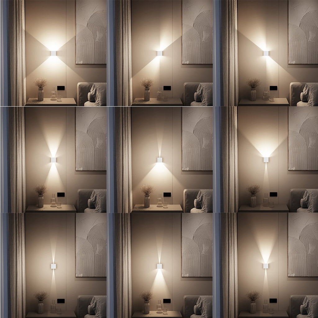 Xena Rechargeable LED Wall Light – Dimmable Black Aluminium Sconce
